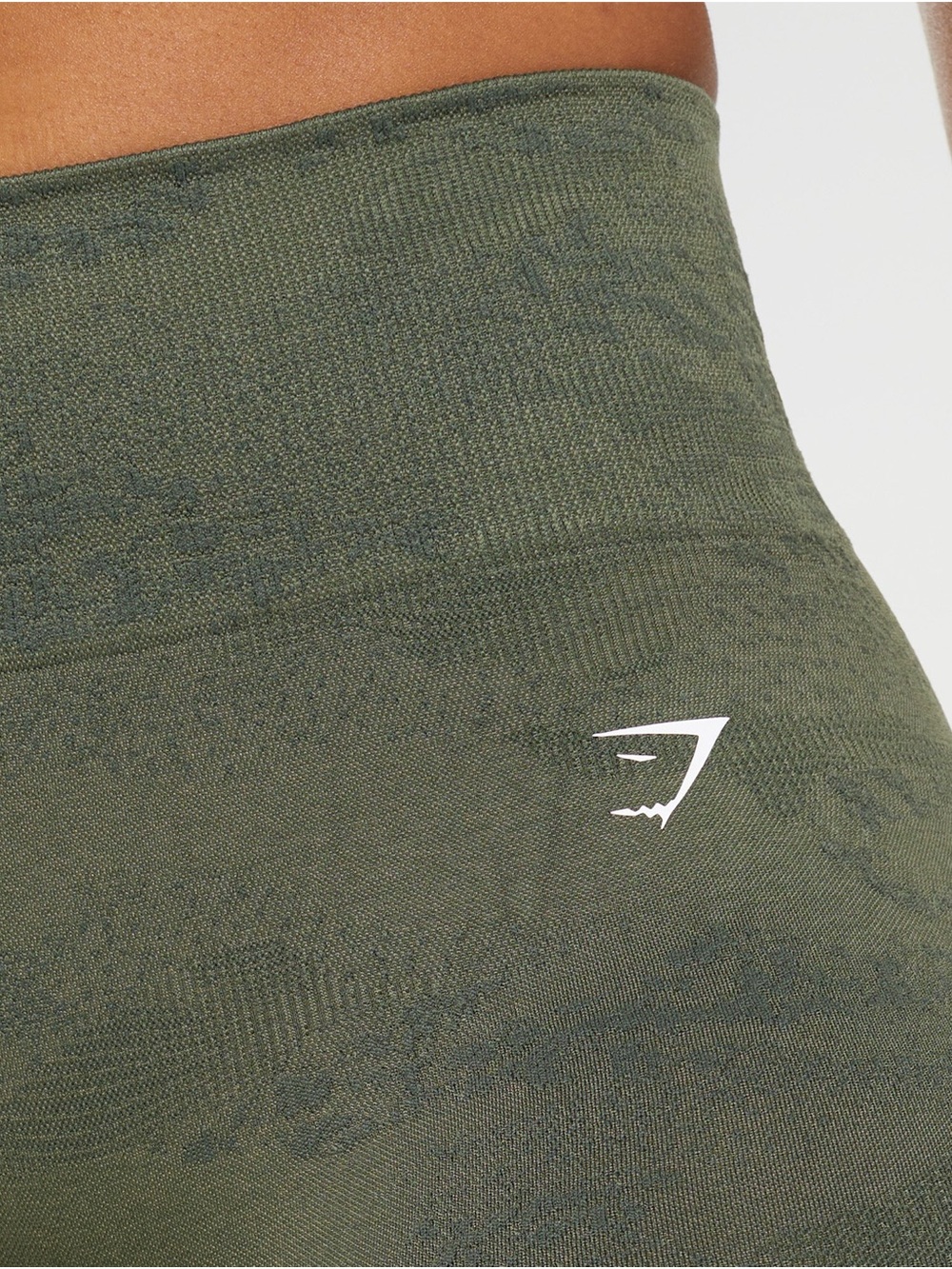 GYMSHARK /// Women’s Camo Textured Seamless Athletic Shorts - Size Medium